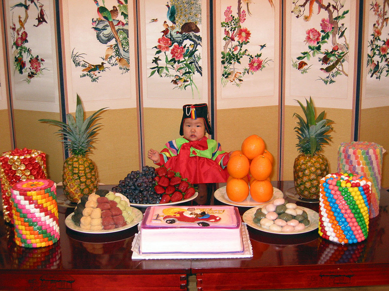 Celebración del cumpleaños en Corea del Sur. Wikimedia Commons